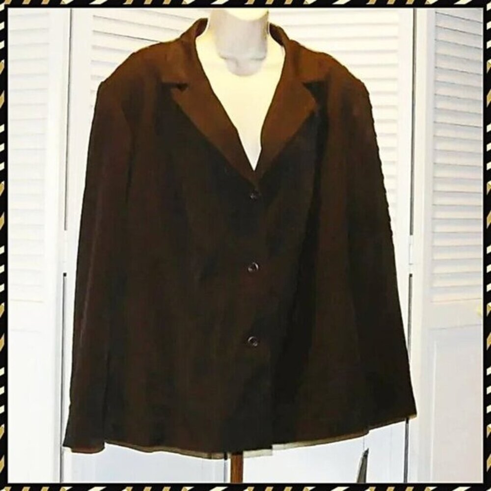 NOS -Women's Brown Blazer Size 20w by Rafaella